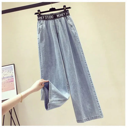 Chiffon Shirt and Jeans Two Piece Set for Women