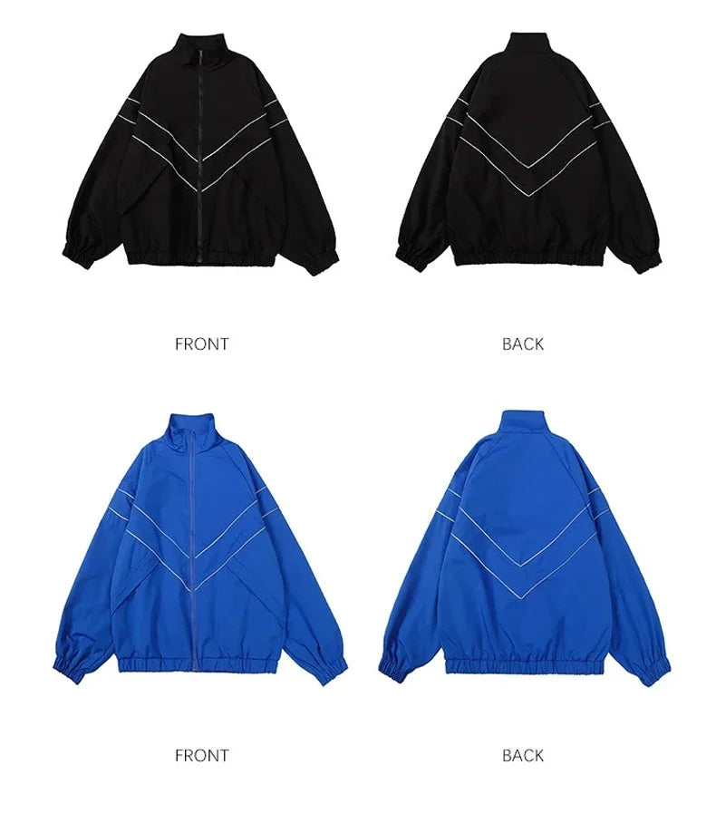 Men's Patchwork Color Block Varsity Jacket