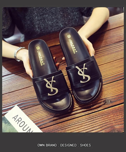 Women's Casual Leather Sandals with Thick Bottom