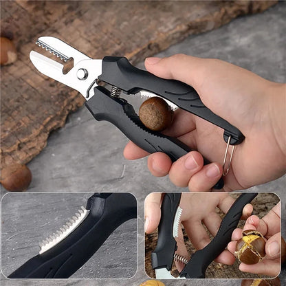 Stainless Steel Chestnut Peeler and Scissors Tool