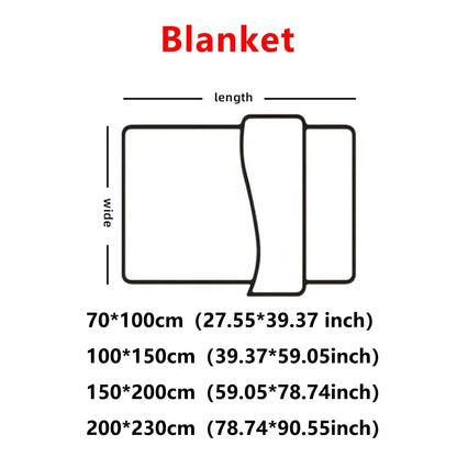 250GSM Soft Fluffy Striped Throw Blanket for Bed