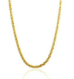 Vintage Textured Stainless Steel Necklace