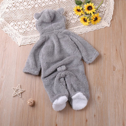 Humor Bear Winter Long Sleeve Baby Romper