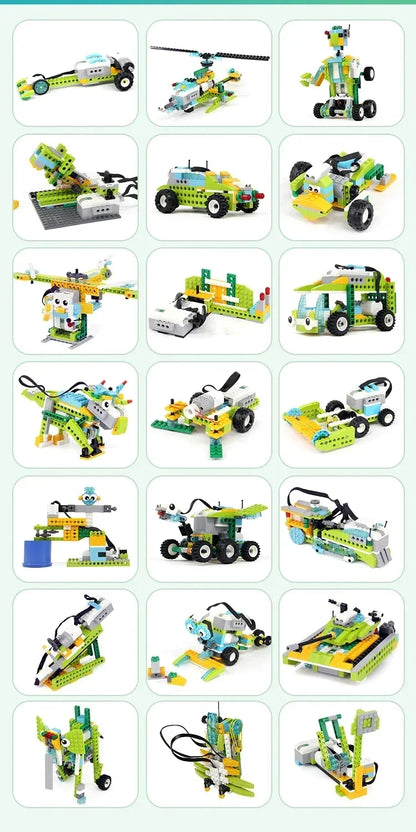 STEM Building Blocks Kit 280pcs with Electronic Sensors