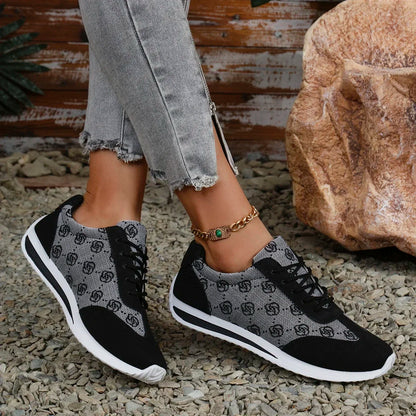 Breathable Cross Strap Sneakers for Women
