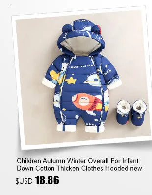 Winter Down Jacket for Boys and Girls Thicken Snowsuit