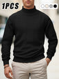 Thick Knitted Turtleneck Sweater for Men