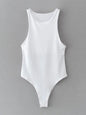 Summer Solid Sexy Bodycon Women Bodysuit Green Slim