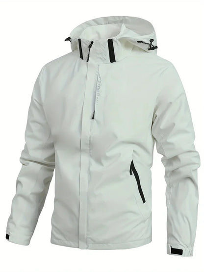 Men's Lightweight Waterproof Hooded Rain Jacket