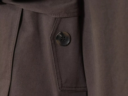 Women's Casual Double-Breasted Trench Coat in Maillard Color