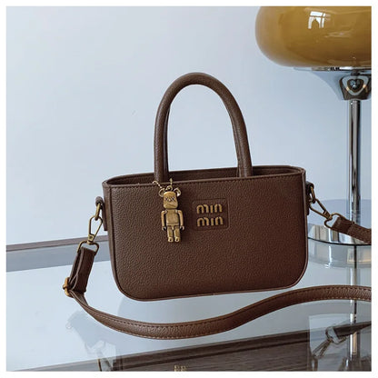Women's Small Square Nylon Shoulder Bag for Mobile Phone
