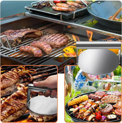 Stainless Steel Hamburger Meat Press Non-Stick Tool