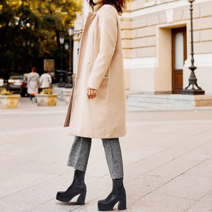 Gothic Square Toe Ankle Boots for Women