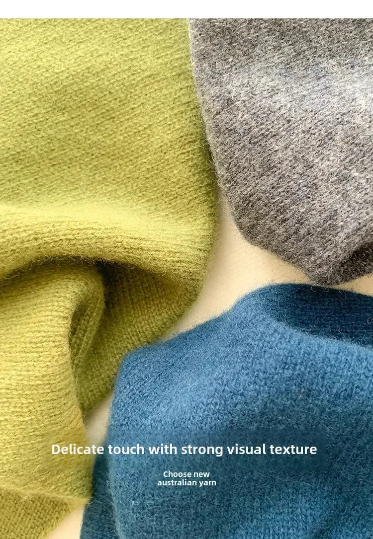 Wool Triangle Scarf for Women - Multi-functional Knitted Scarf
