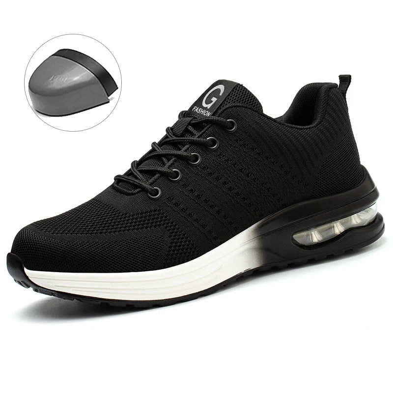 Steel Toe Blue Work Shoes for Men and Women