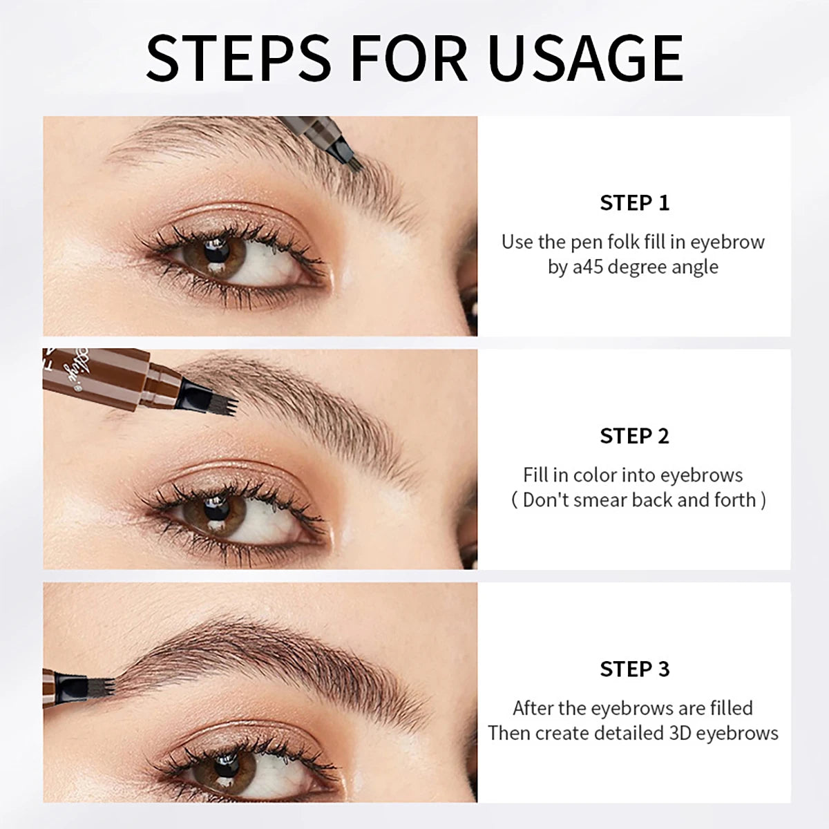Waterproof Microblading Eyebrow Pencil Five Colors