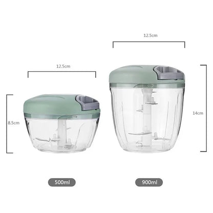 Manual Meat Mincer Garlic Chopper 500/900ML
