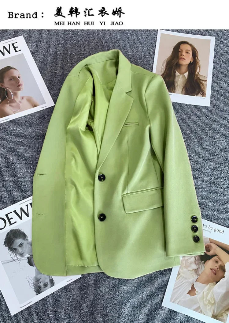 Elegant Long Sleeve Blazer Coat for Women