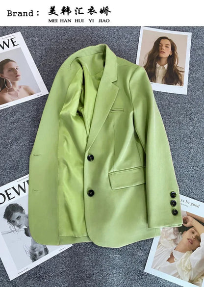 Elegant Long Sleeve Blazer Coat for Women