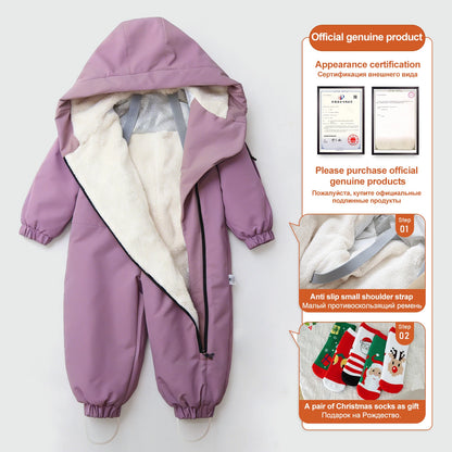 Ircomll Down Jacket Toddler Snow Suit Hooded Coat