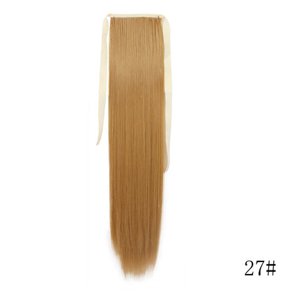 Long Straight Clip-in Ponytail Hair Extension Black