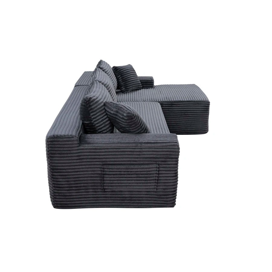 106.3 Inch Cloud Modular Sectional Sofa with L-Shape Chaise