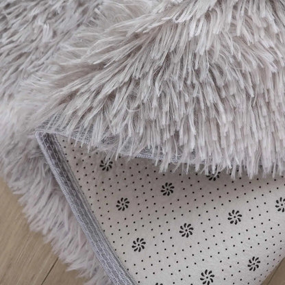 Round Plush Shag Carpet for Kids Room Decor