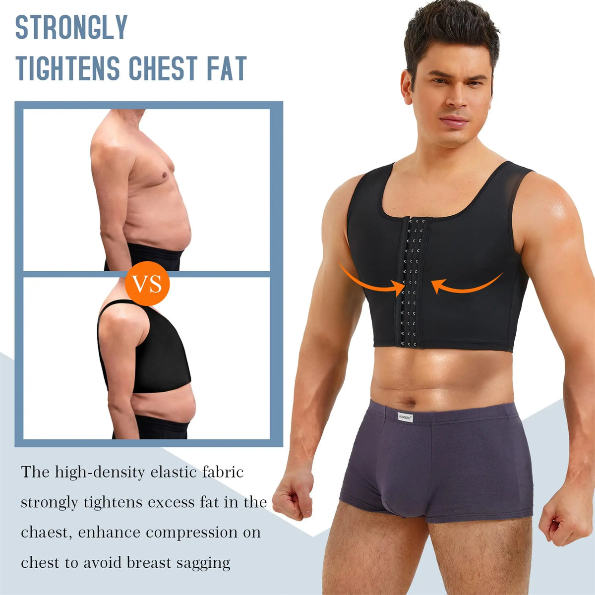 Men's Compression Corset Vest for Gynecomastia