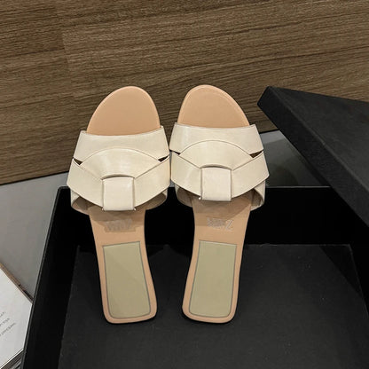 Summer Women Flat Open Toe Slippers