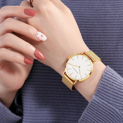Hannah Martin Women 36mm Rose Gold Quartz Watch