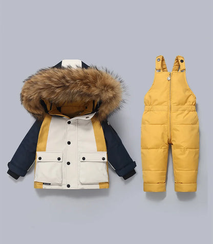 Warm Down Jacket Parka Snowsuit for Kids