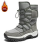 Men's Winter Ankle Boots Waterproof Plush Hiking Shoes