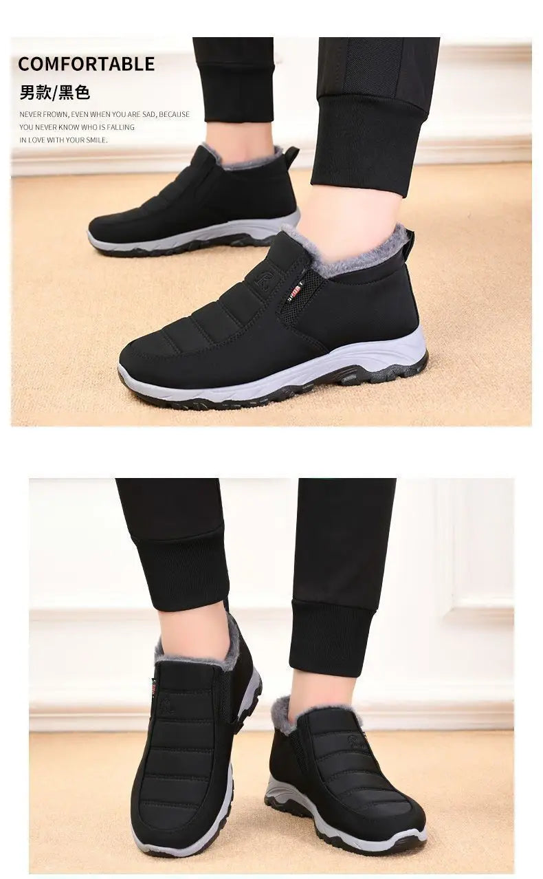 Men's Cotton Casual Ankle Boots for Winter