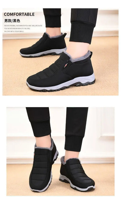 Men's Cotton Casual Ankle Boots for Winter