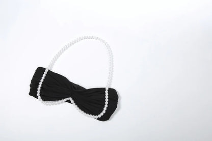 Sexy Bead Patchwork 2-Piece Set Women Halter Bra and Bottom