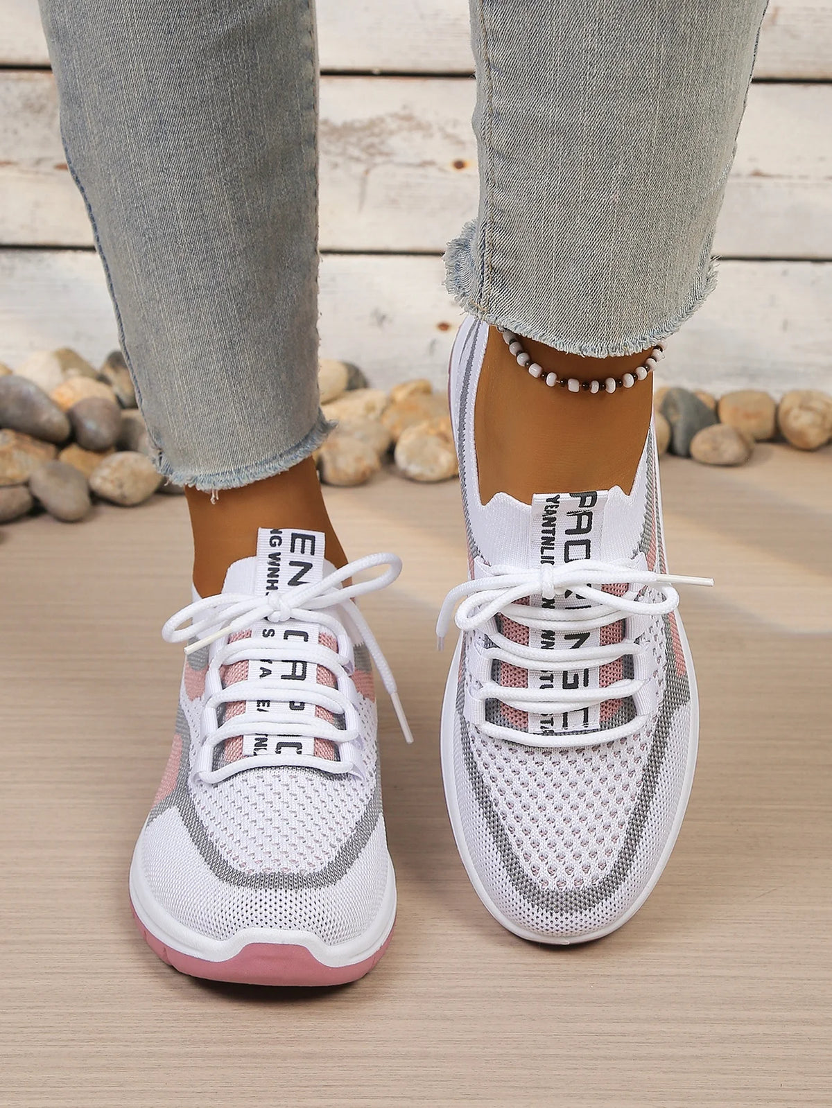 Women's Double-Color Canvas Work Sneakers