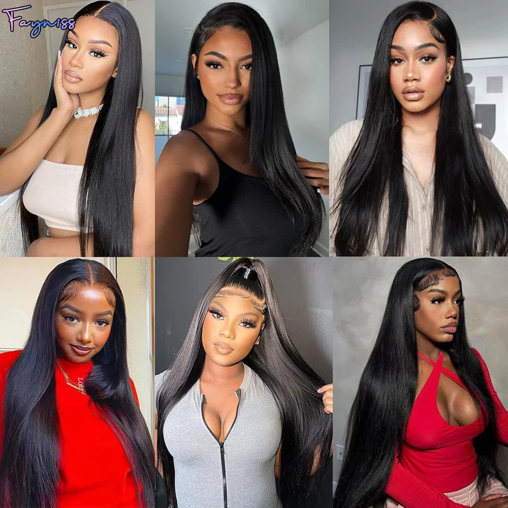 Fayniss 100% Real Human Hair Straight Bundles