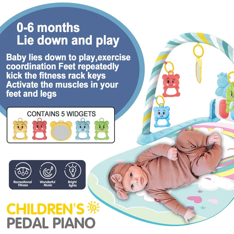 Baby Fitness Stand Music Play Gym Activity Toy