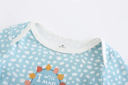 Kiddiezoom 3 Pcs Cotton Long Sleeve Baby Bodysuit