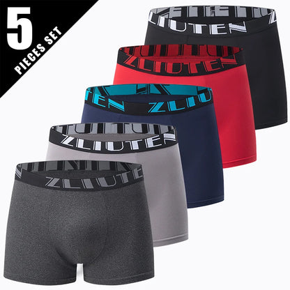 Men's Black Gold Printed Boxer Underwear 5/10 Pack