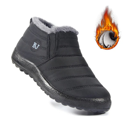 Waterproof Plush Ankle Snow Boots for Women