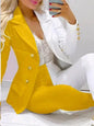 Paisley Butterfly Blazer Suit and Pants Set for Women