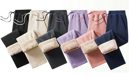Unisex Winter Fleece Liner Drawstring Sweatpants