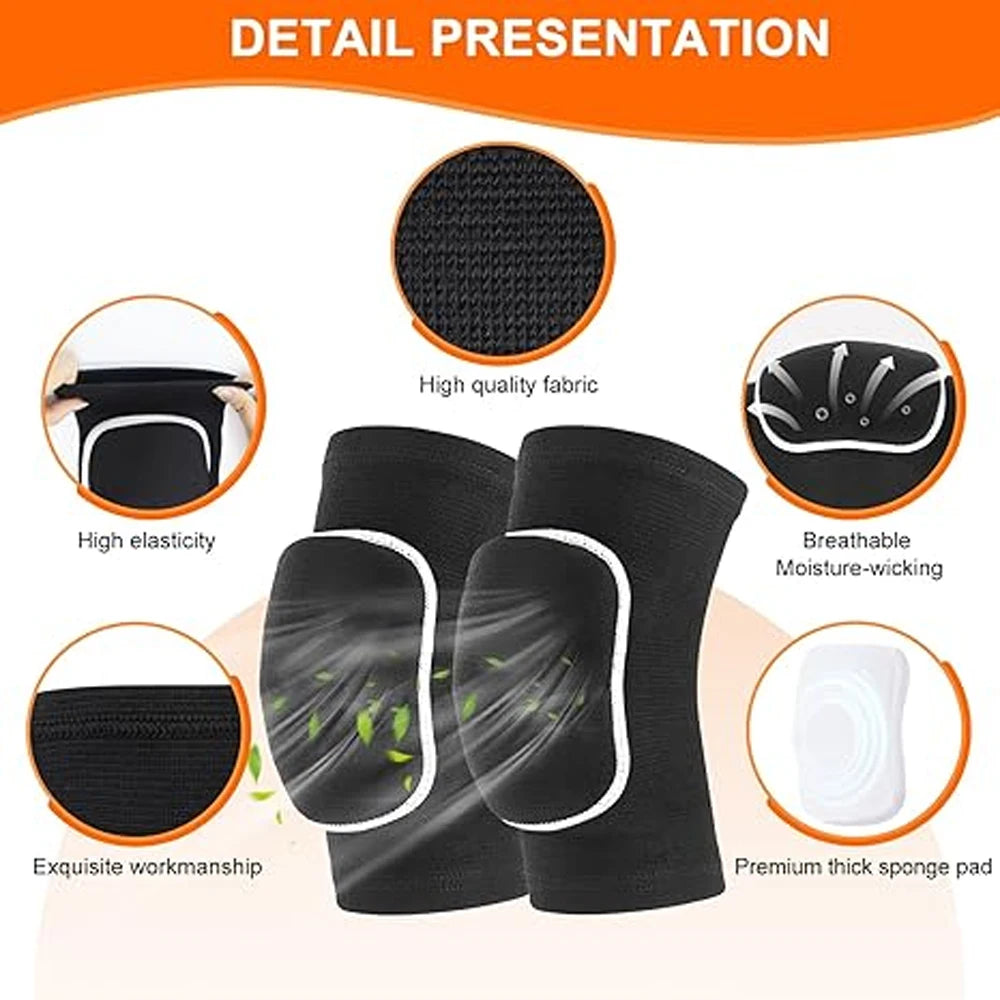 Soft Breathable Volleyball Knee Pads for Sports