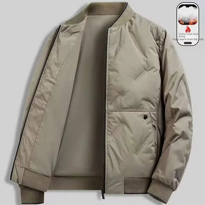 Men's Casual Cotton Baseball Jacket for Autumn and Winter