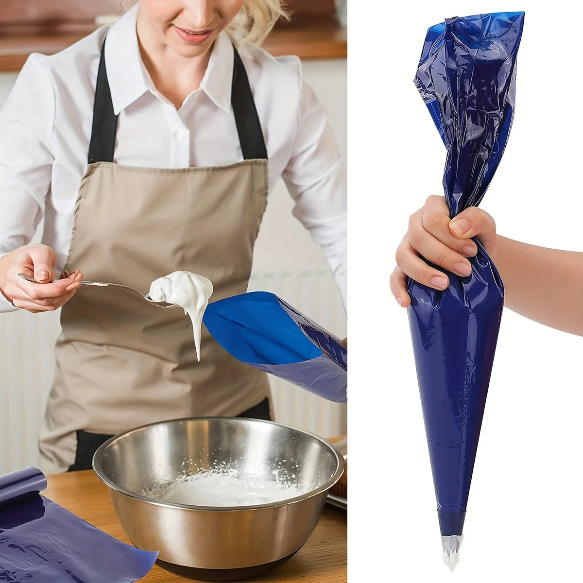 21 Inch Disposable Thickened Plastic Pastry Bag