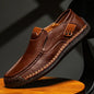 Men's Genuine Leather Slip-On Loafers Casual Shoes