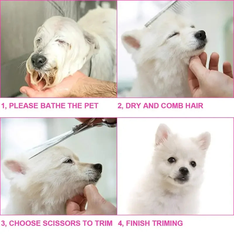 Pet Grooming Scissors Set – 4 Pieces