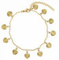 Gold Stainless Steel Bohemian Personalized Anklet