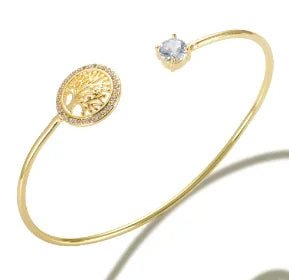 Classic Gold Plated Stainless Steel Cuff Bracelet